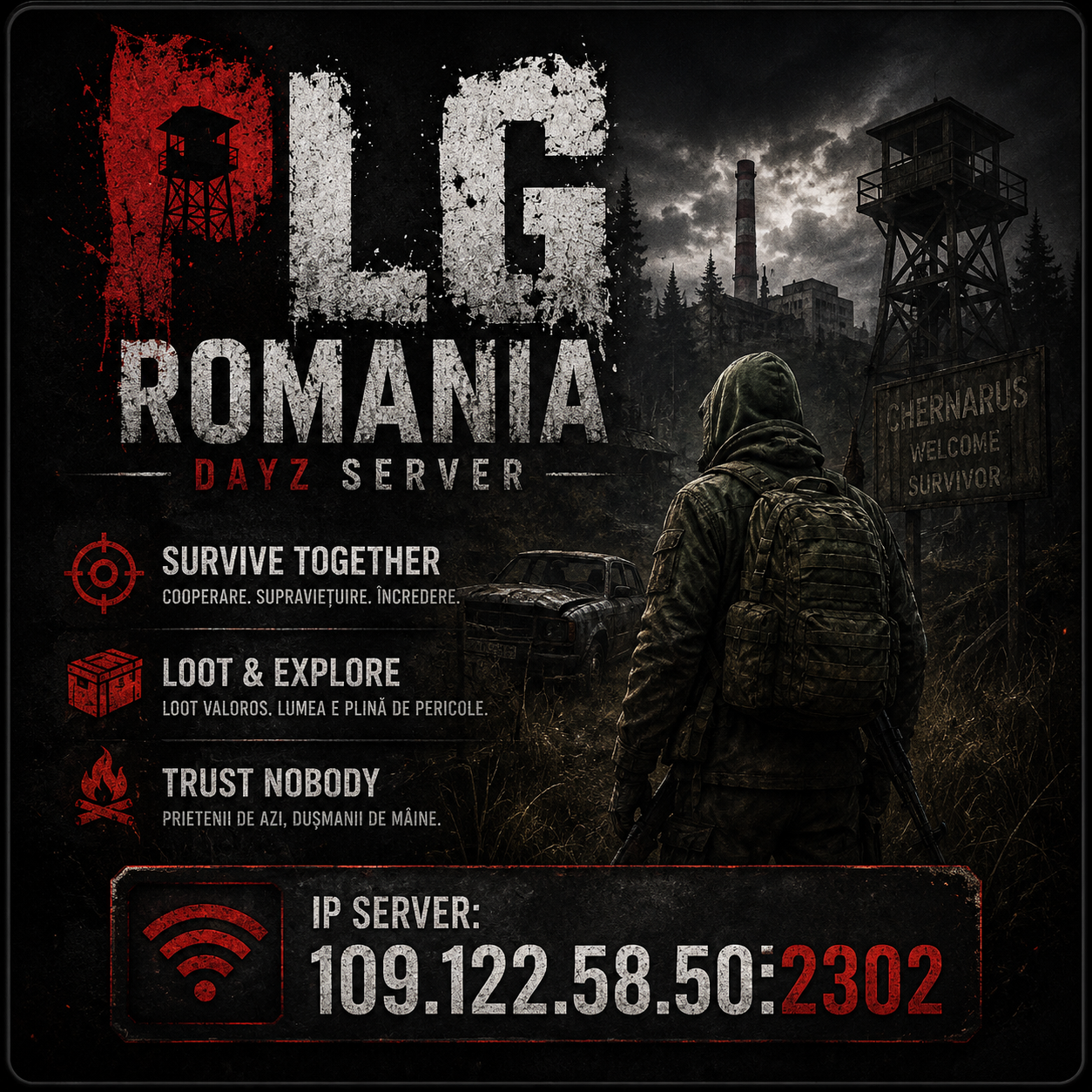 Banner PLG Romania survive together